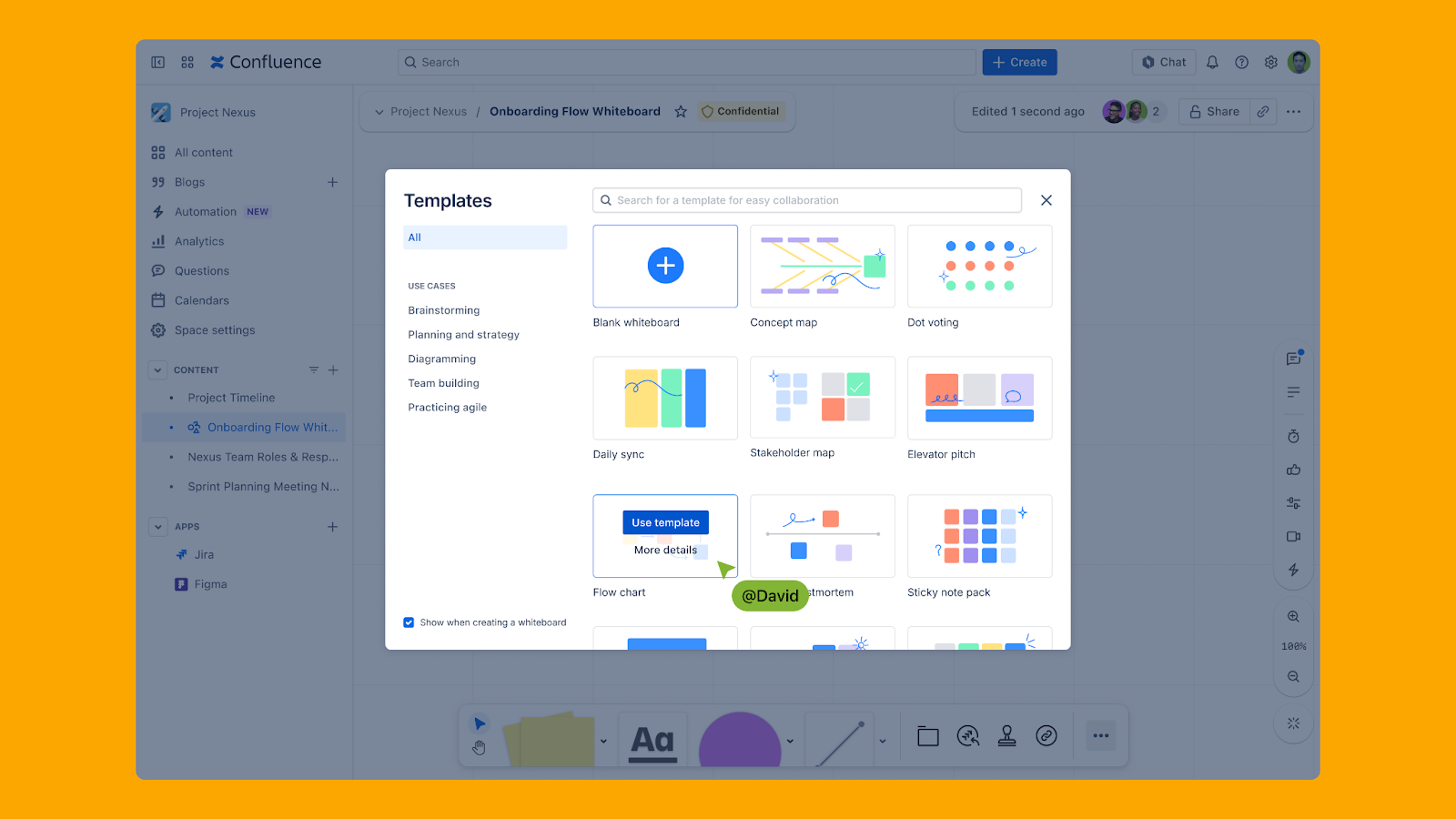 Page templates are one of the functionalities of the Confluence platform