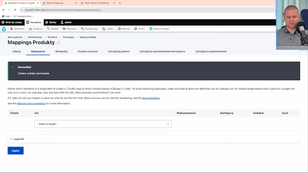 Mapping fields for products imported from a CSV file into Drupal is a simple operation.