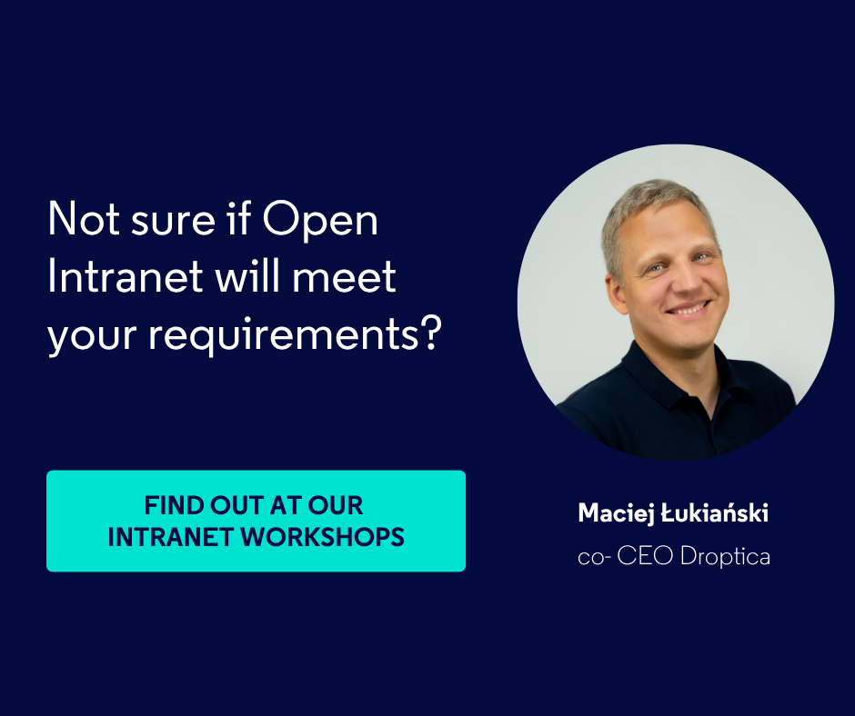 Book Open Intranet Workshops