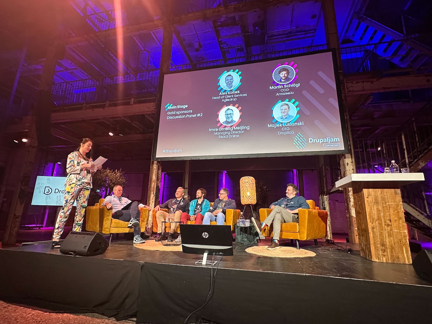 This is the panel at the Drupaljam 2023 conference that took place in Utrecht, Netherlands.